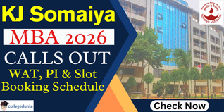 KJ Somaiya Calls Out 2026; Check WAT, PI & Slot Booking Schedule Here